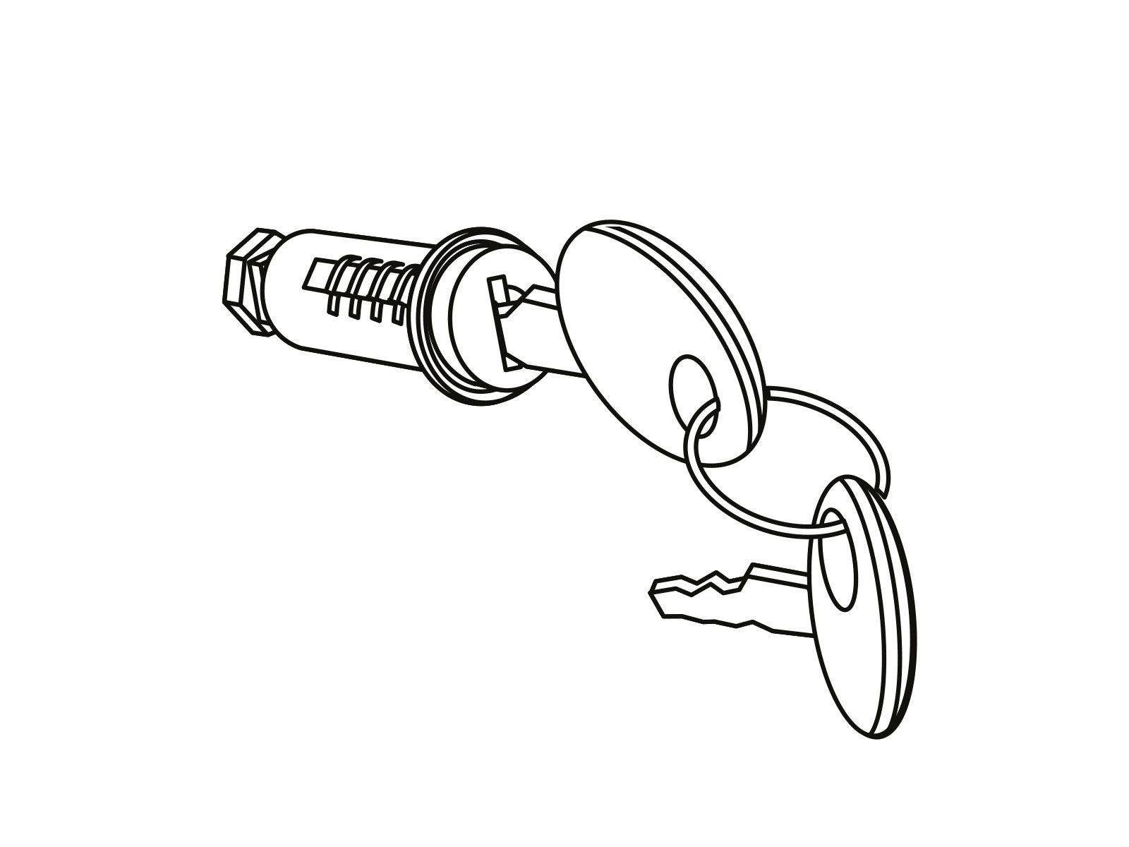 SHAD Motorcycle Top Box Replacement Lock And Key (SH48 - SH59)