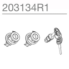 SHAD Motorcycle Downgradable Lock And Red Key Replacement System