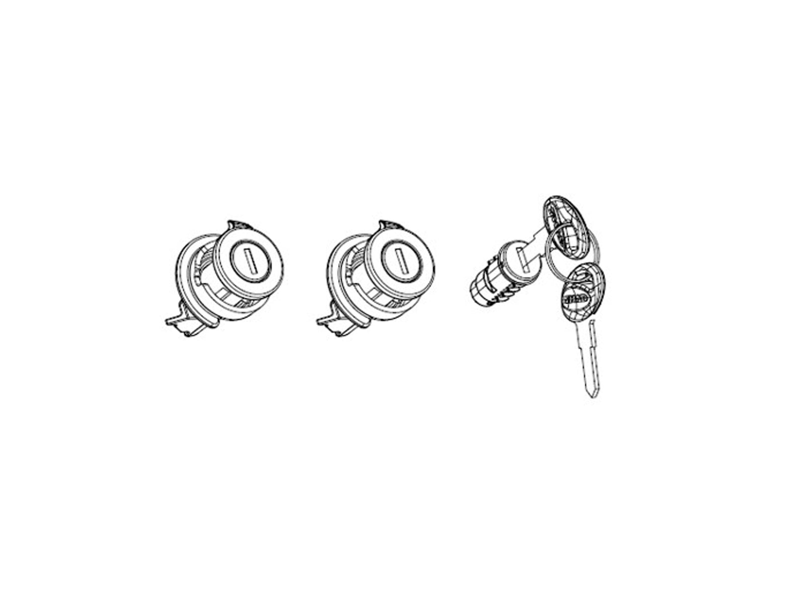 SHAD Motorcycle Downgradable Lock And Red Key Replacement System