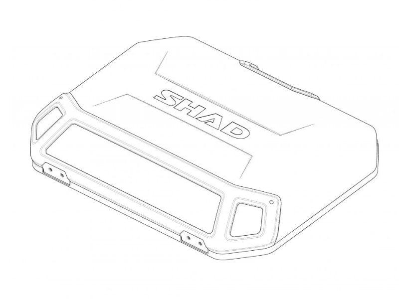 SHAD Motorcycle Replacement Cover Black - TR36/TR47