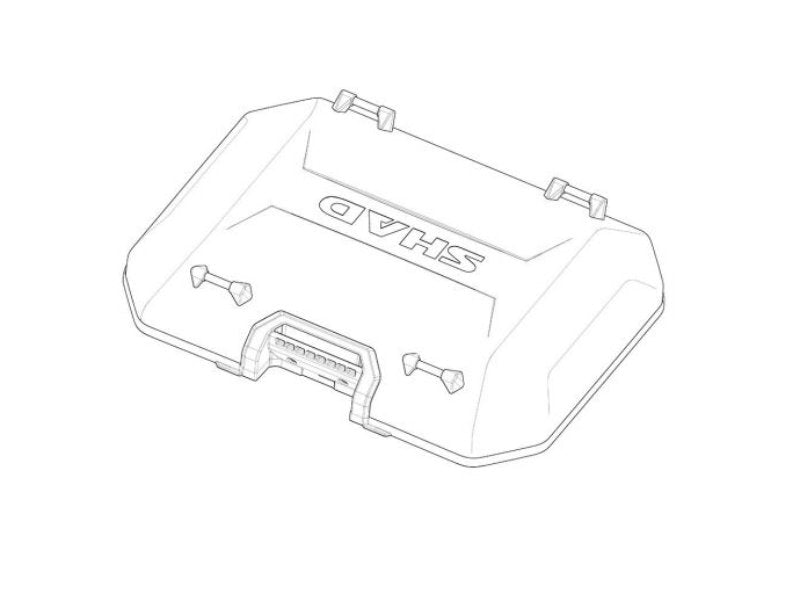 SHAD Motorcycle Black Aluminium Cover for Terra Top Box TR37/ TR48