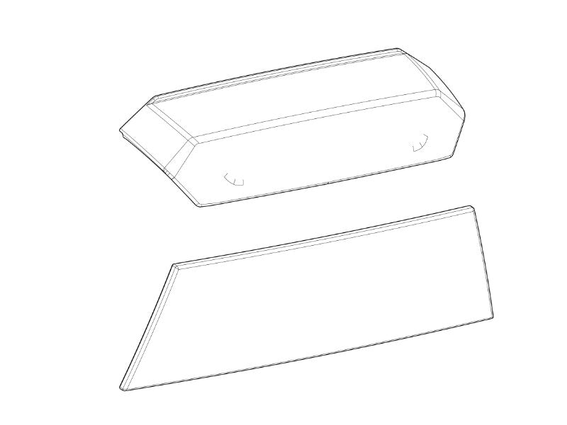 SHAD Motorcycle SH38X Replacement Front Panel Inserts