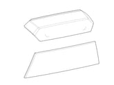 SHAD Motorcycle SH38X Replacement Front Panel Inserts