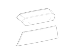 SHAD Motorcycle SH38X Replacement Front Panel Inserts