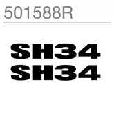 SHAD Motorcycle SH34 Replacement Sticker