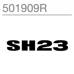 SHAD Motorcycle SH23 Replacement Sticker (Aluminium)