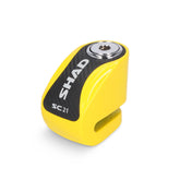 SHAD Motorcycle SC21 Disc Lock - Yellow