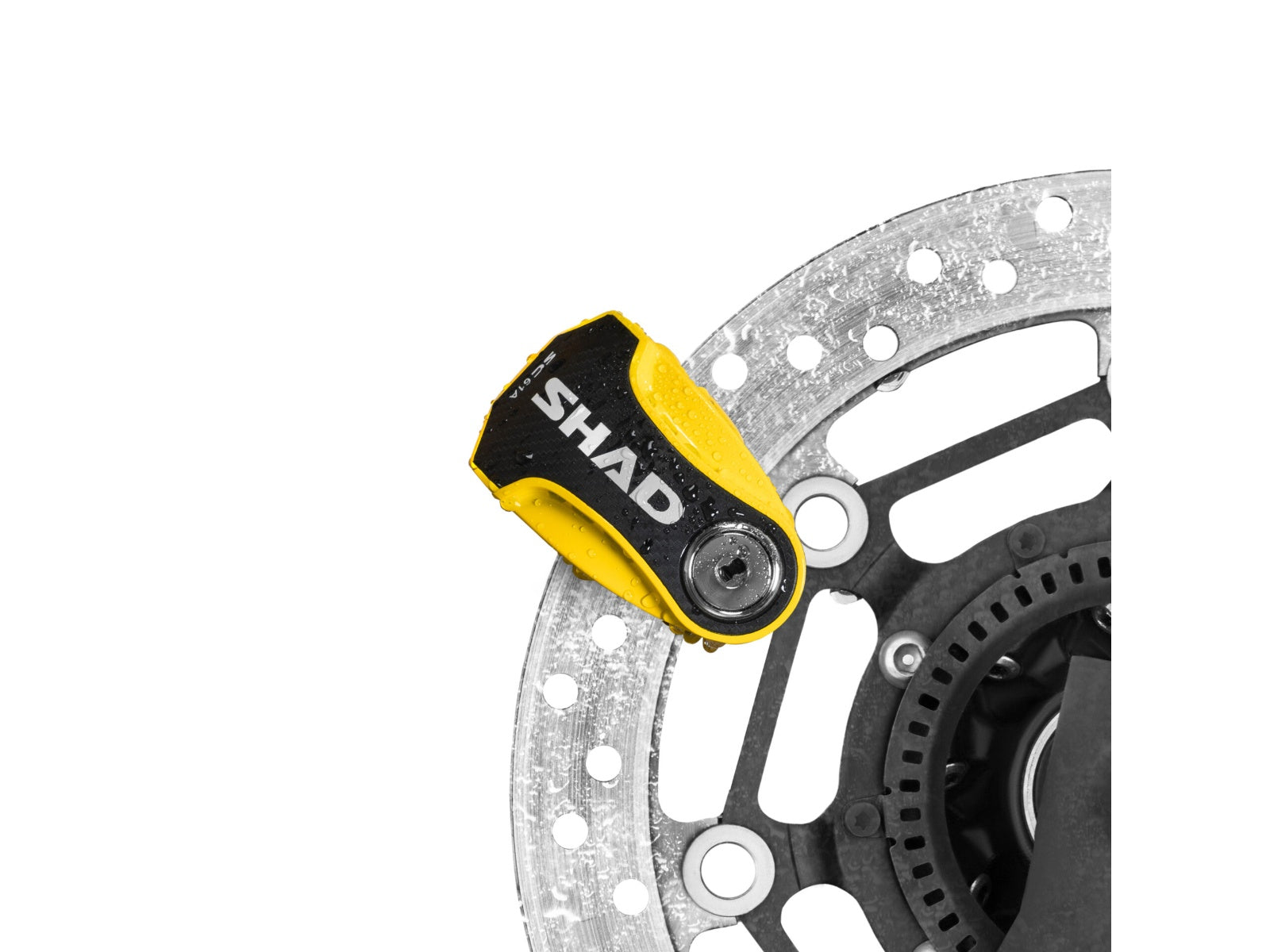 SHAD Motorcycle SC61A Disc Lock - Yellow
