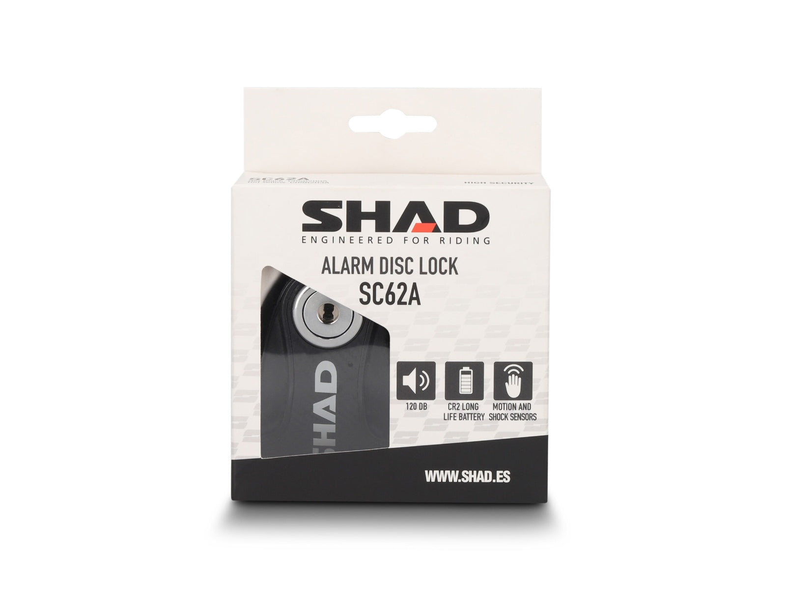 SHAD Motorcycle SC62A Disc Lock - Black