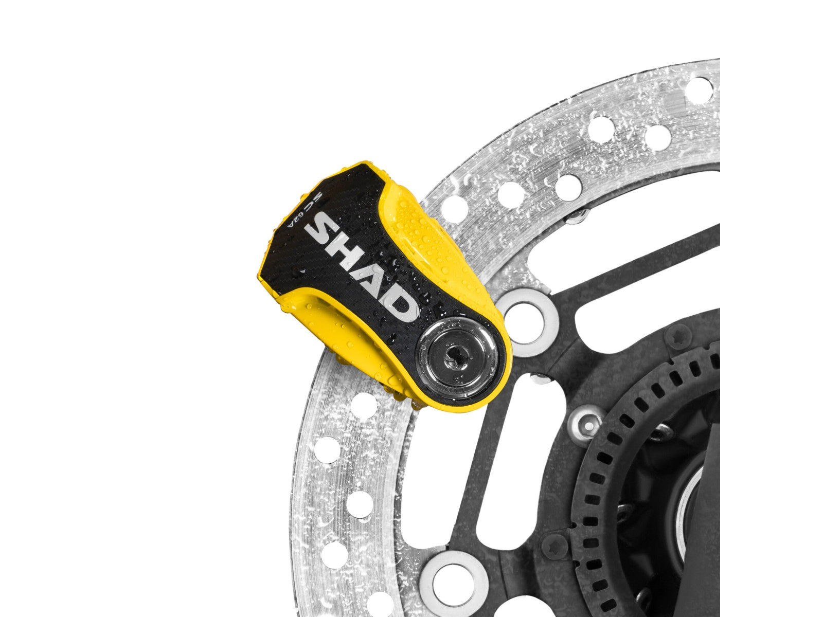 SHAD Motorcycle SC62A Disc Lock - Yellow