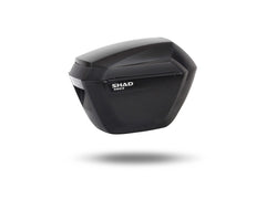 A pair of SHAD Motorcycle SH23 Black 23 Litre Panniers / Side cases with black cover