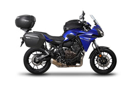 A pair of SHAD Motorcycle SH23 Black 23 Litre Panniers / Side cases with black cover