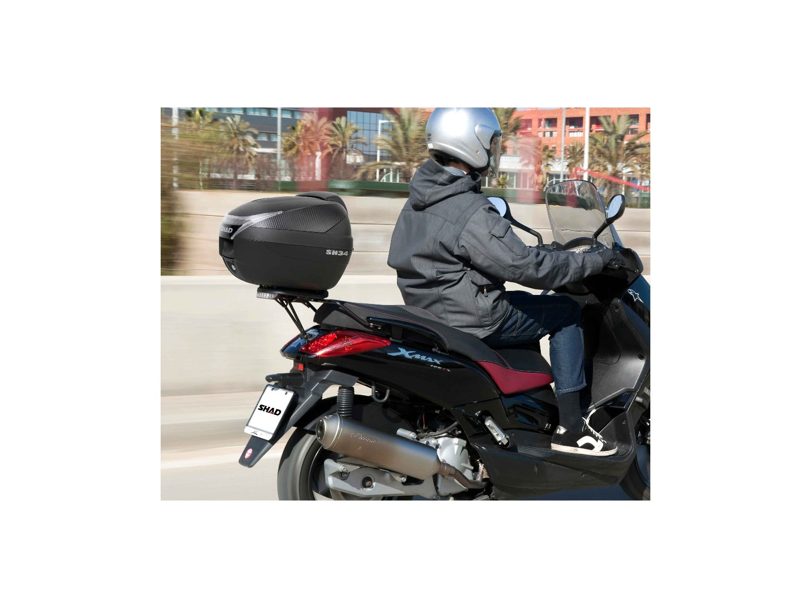 SHAD Motorcycle SH34 Top Box Carbon