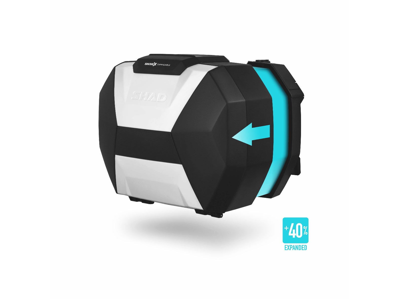 SHAD Motorcycle SH38X Expandable Panniers - Aluminium