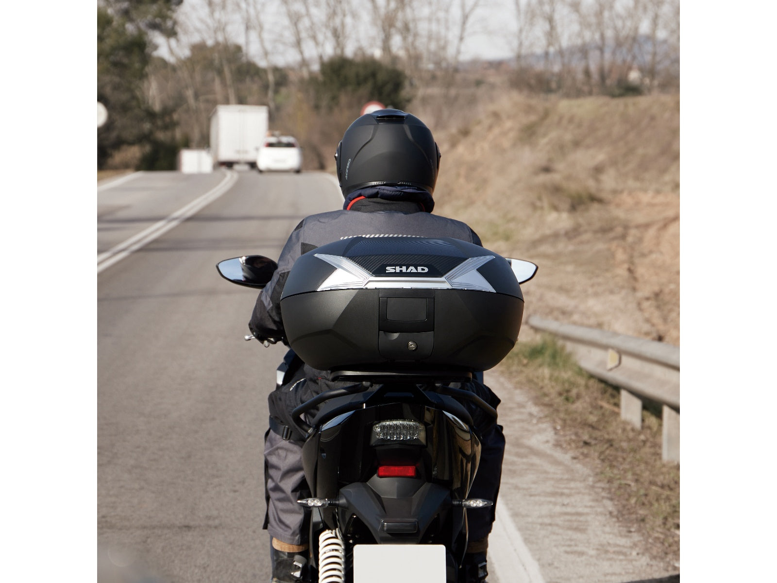 SHAD Motorcycle SH47 White Top Box