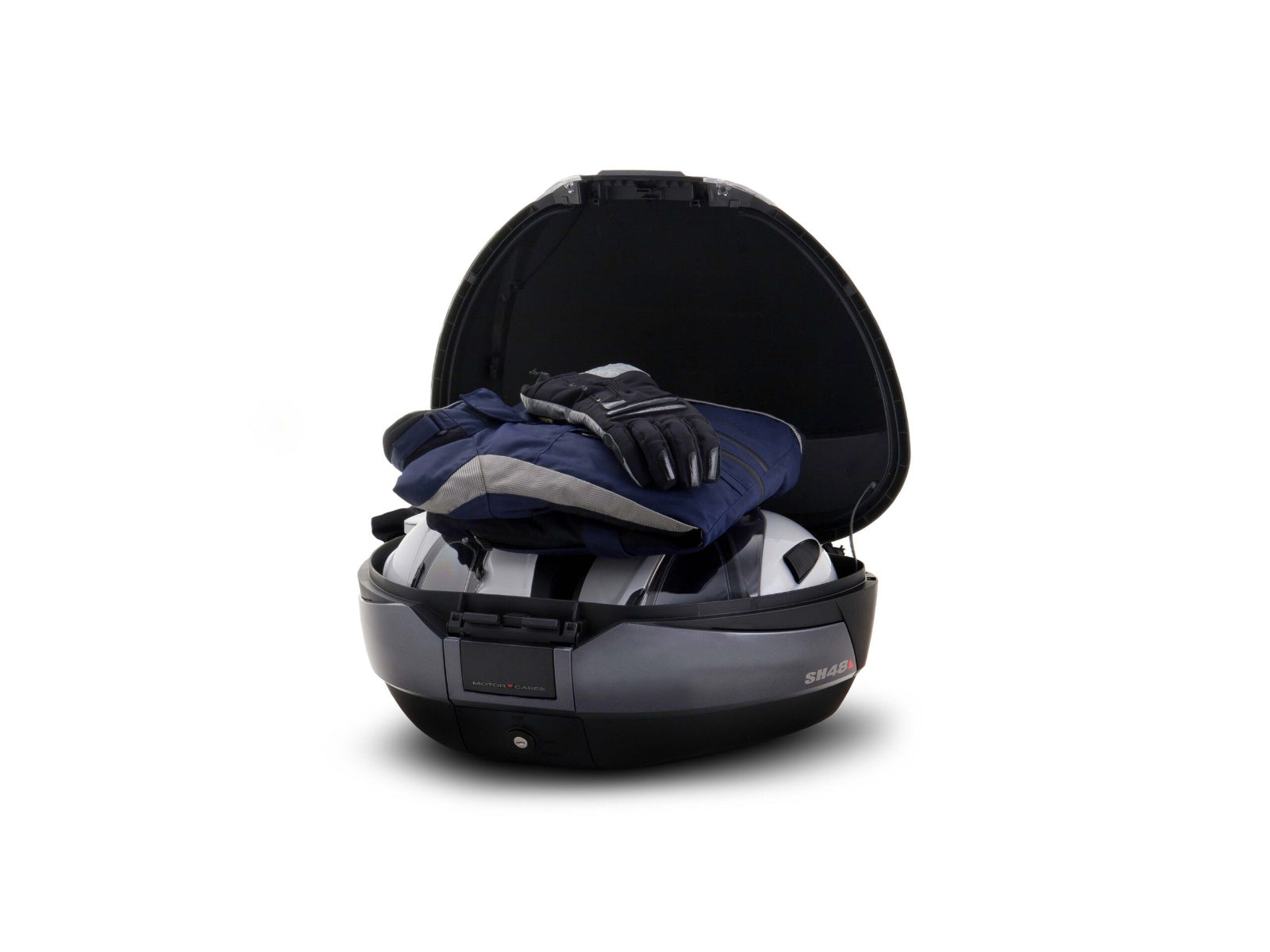 SHAD Motorcycle SH48 Top Box - Black / Dark Grey