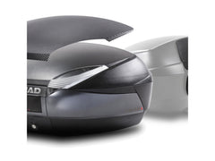 SHAD Motorcycle SH48 Top Box - Black / Dark Grey inc Backrest And Carbon Cover