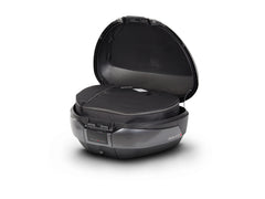 SHAD Motorcycle SH48 Top Box - Black / Dark Grey inc Backrest And Carbon Cover