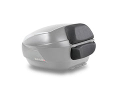SHAD Motorcycle SH48 Top Box - Black / Dark Grey inc Backrest And Carbon Cover