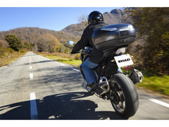 SHAD Motorcycle SH48 Top Box - Black / Dark Grey inc Backrest And Carbon Cover
