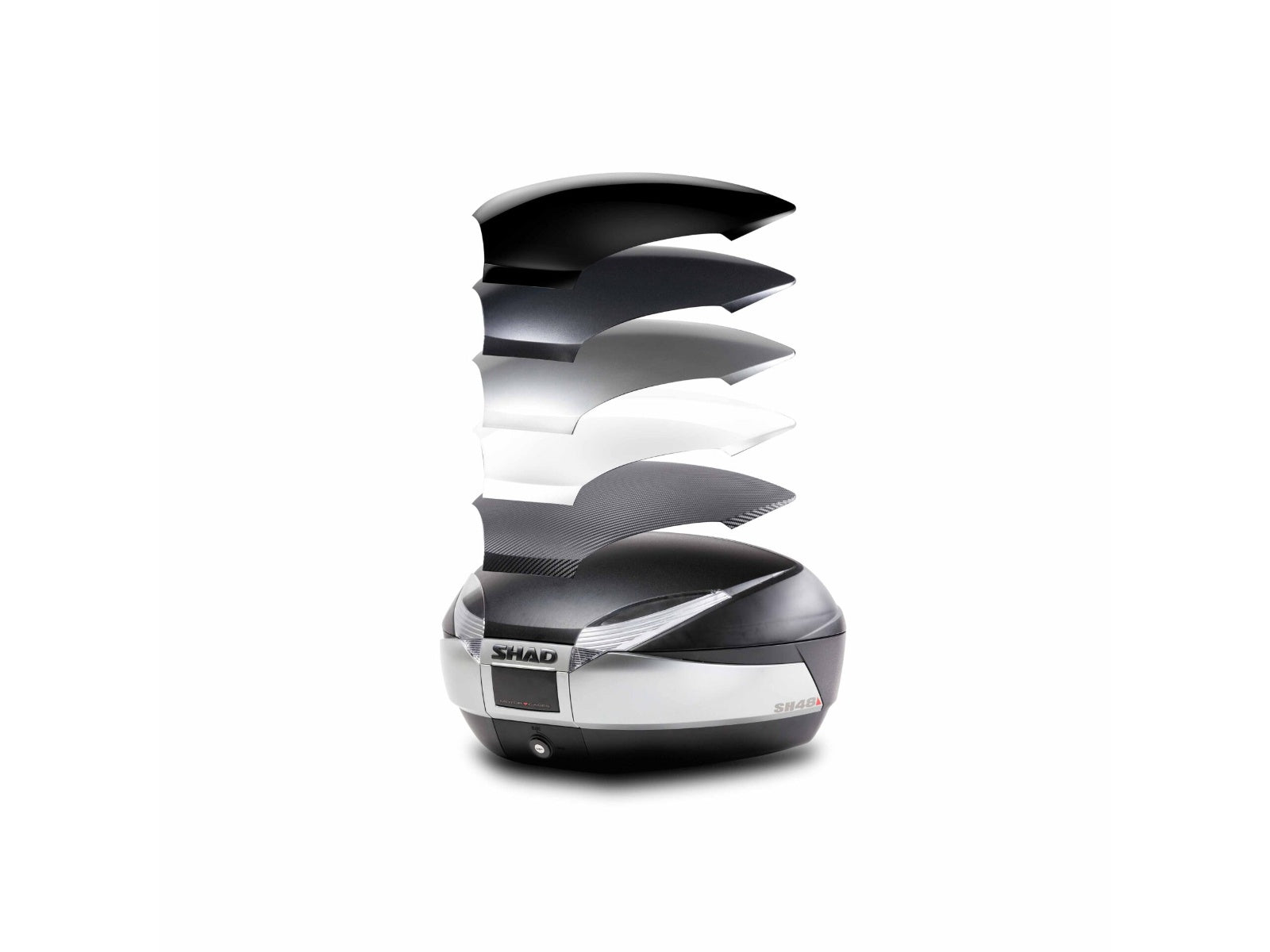 SHAD SH48 Top Box - Black / Titanium D0B48400