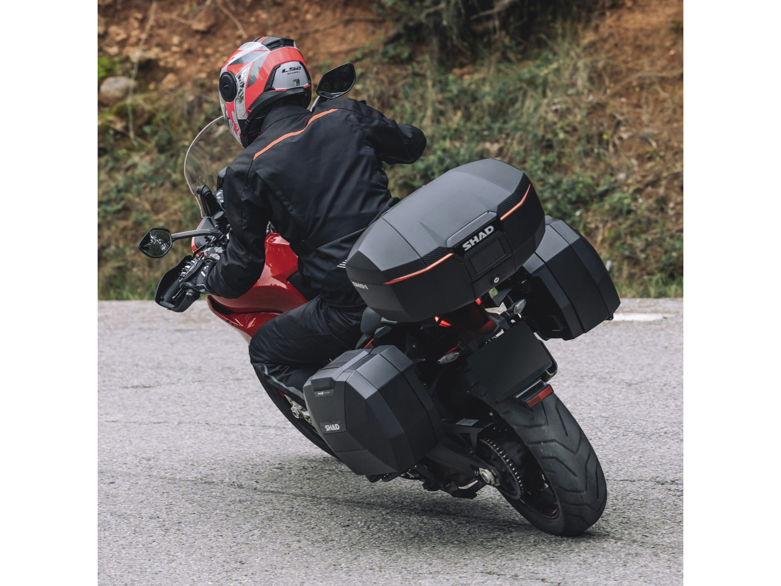 SHAD Motorcycle SH51 Top Box - Carbon