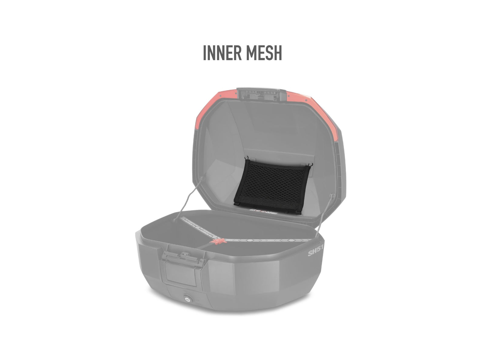 SHAD Motorcycle SH51 Top Box - Carbon