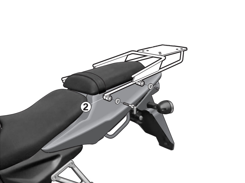 SHAD Motorcycle Top Box Fitting Kit for Daelim Roadwin 250 (2006-2014)
