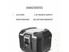 SHAD Motorcycle TR41 Top Box - Aluminium