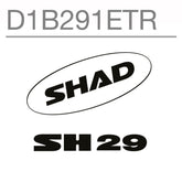 SHAD Motorcycle SH29 Replacement Sticker (White)