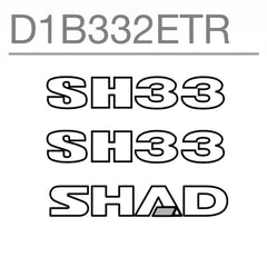 SHAD Motorcycle SH33 Replacement Sticker