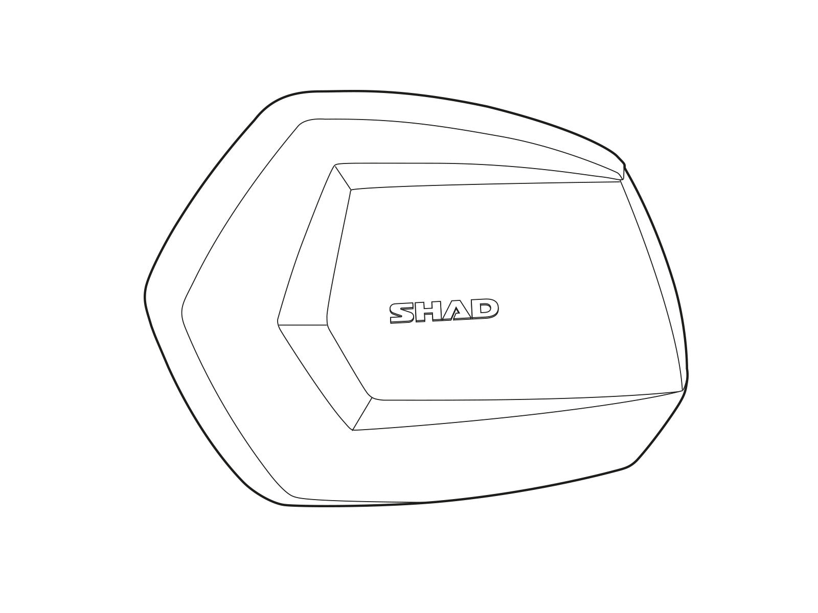 SHAD Motorcycle SH35 Replacement Aluminium Side Panel (Left)