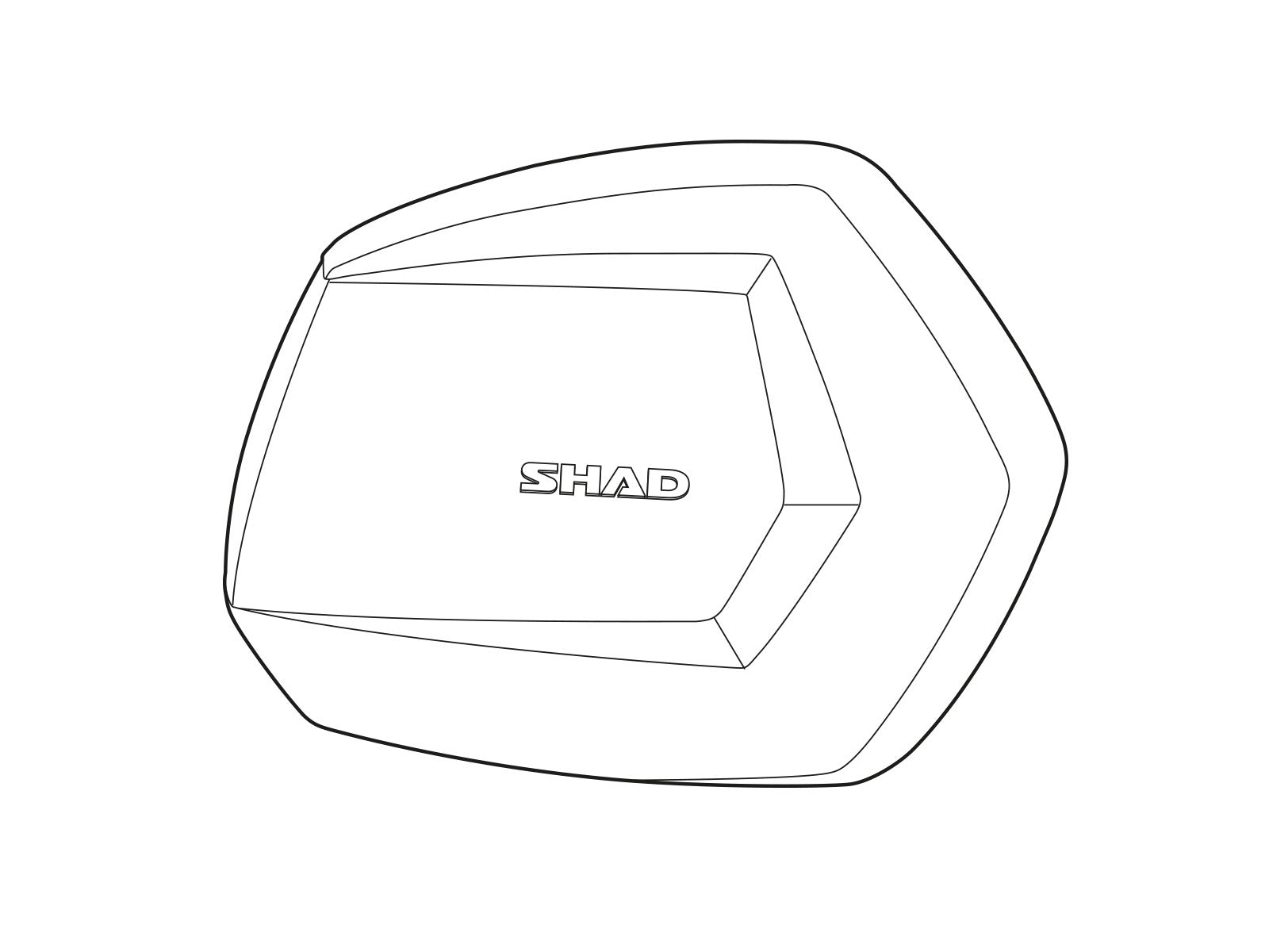 SHAD SH35 Replacement Aluminium Side Panel (Right) D1B35TRR