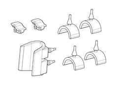 SHAD Motorcycle SH38X Replacement Bracket Rubbers