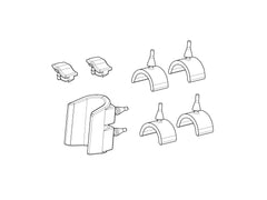 SHAD Motorcycle SH38X Replacement Bracket Rubbers