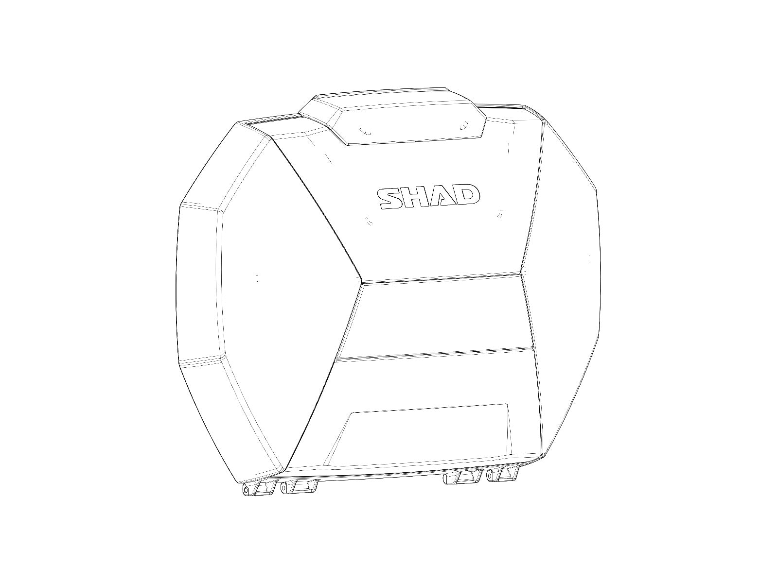 SHAD Motorcycle Replacement Aluminium Cover SH38X