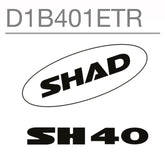 SHAD Motorcycle SH40 Replacement Sticker (White)