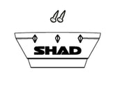 SHAD Motorcycle SH44 Replacement White Reflectors