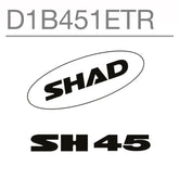 SHAD Motorcycle SH45 Replacement Sticker (White)