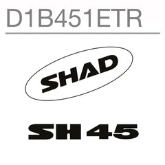 SHAD Motorcycle SH45 Replacement Sticker (White)