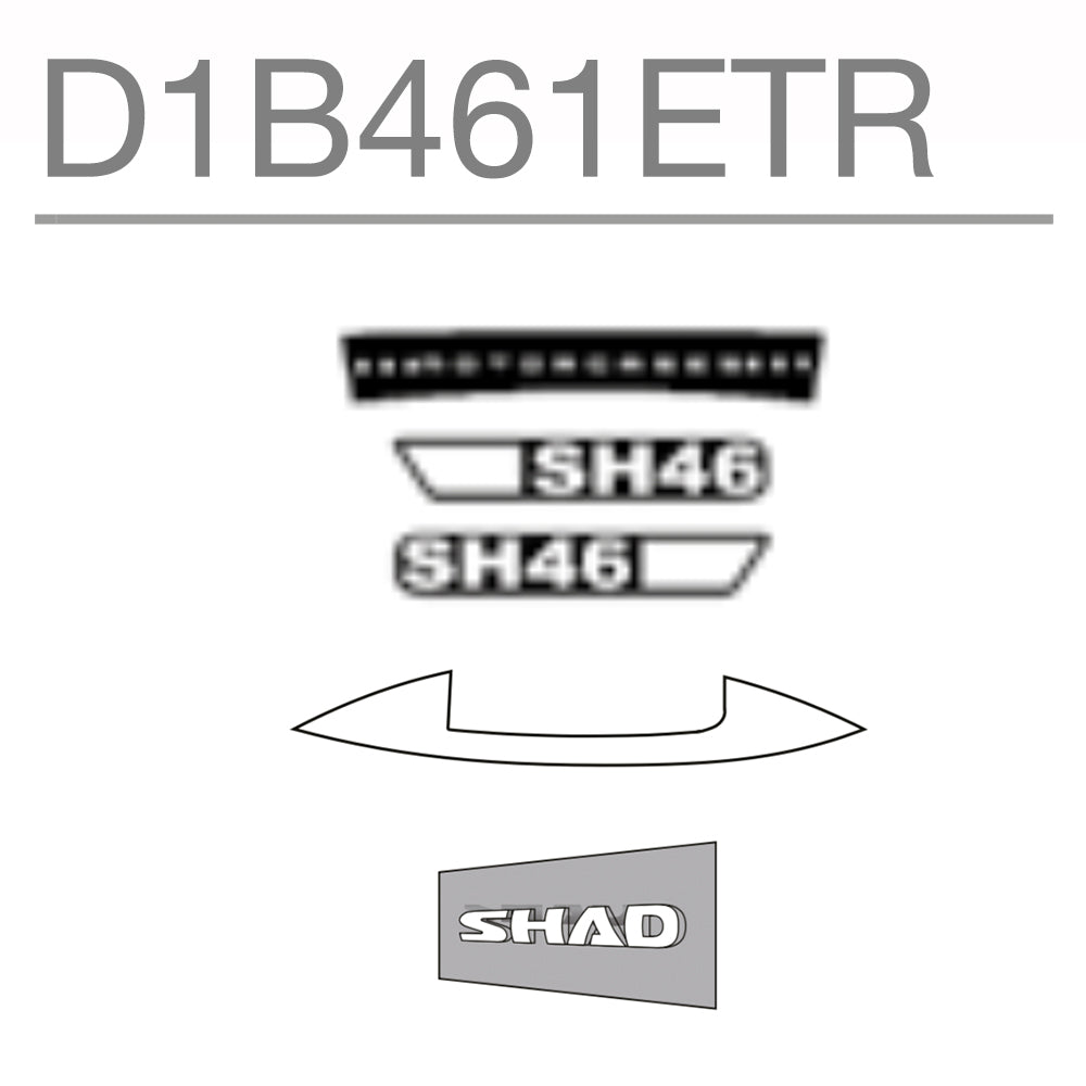 SHAD Motorcycle SH46 Replacement Sticker