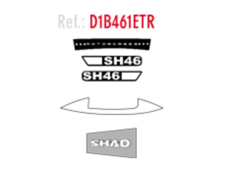 SHAD Motorcycle SH46 Replacement Sticker