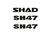 SHAD SH47 Replacement Stickers D1B47ETR