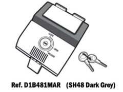 SHAD Motorcycle SH48 Replacement Locking Mechanism (Dark Grey)