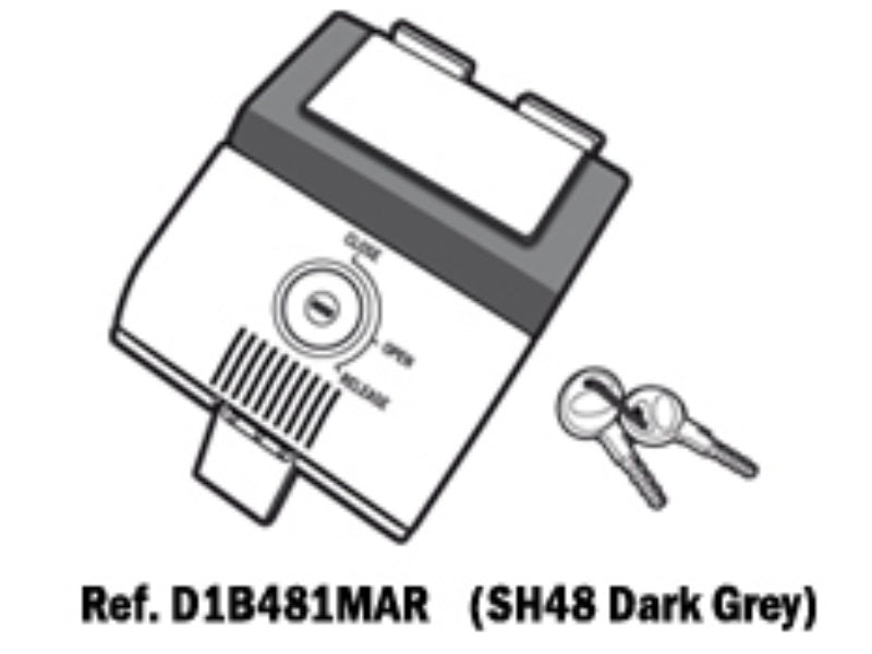 SHAD SH48 Replacement Locking Mechanism (Dark Grey) D1B481MAR