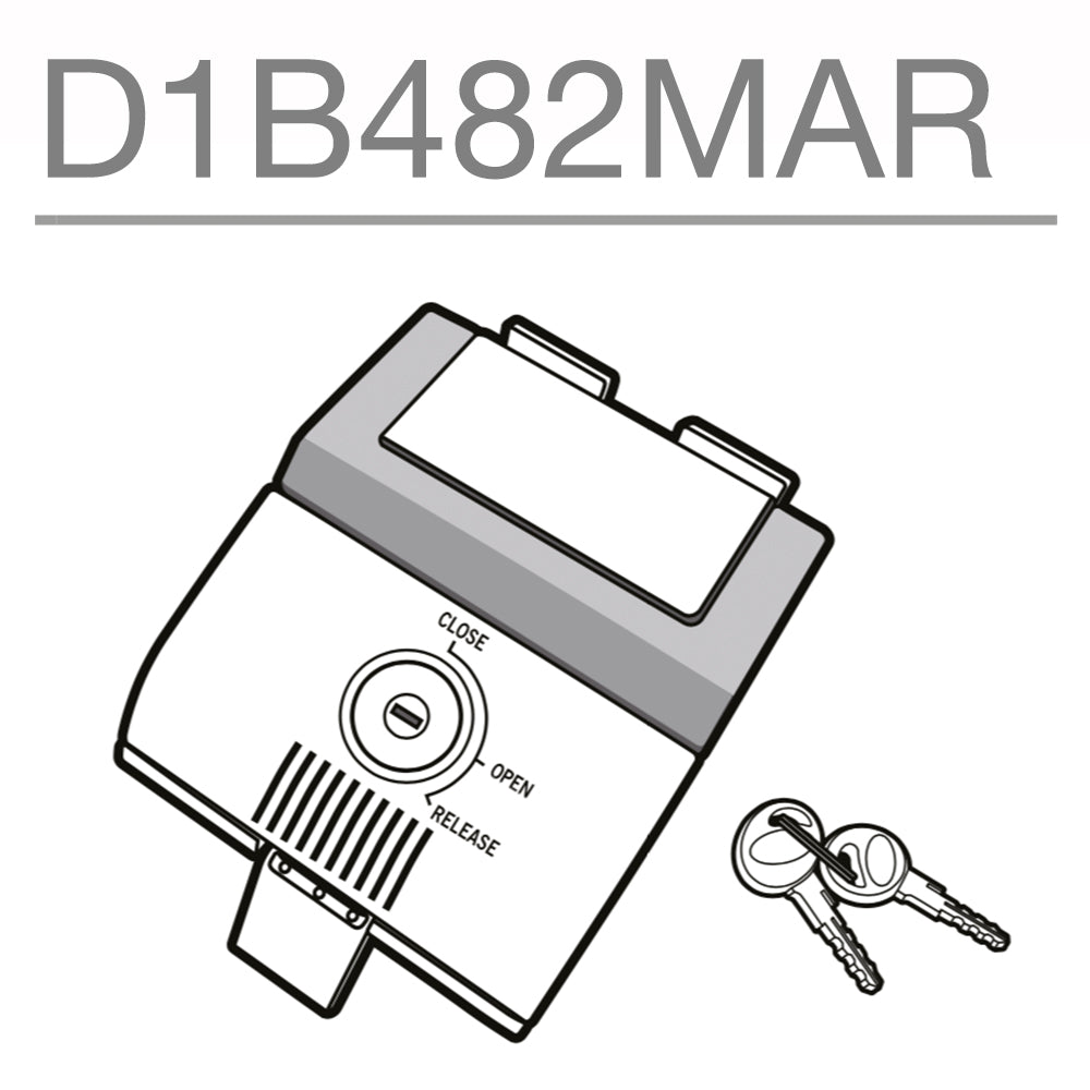 SHAD Motorcycle SH48 Replacement Locking Mechanism (Titanium)