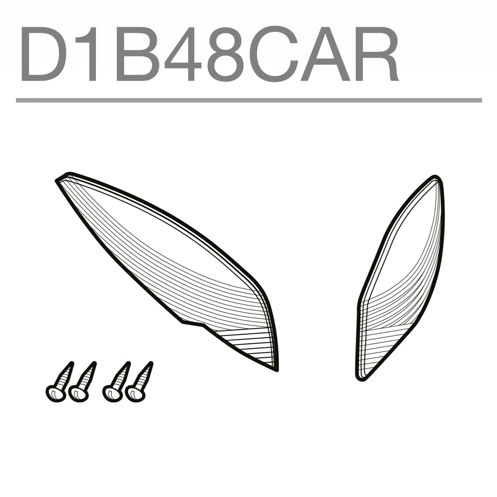 SHAD Motorcycle SH48 Replacement Reflectors (Clear)