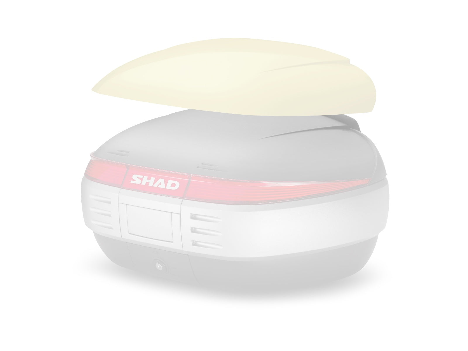 SHAD Motorcycle SH50 Unpainted Top Box Cover