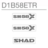 SHAD Motorcycle SH58X Replacement Sticker
