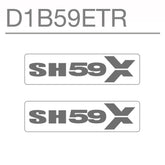 SHAD SH59X Replacement Sticker D1B59ETR